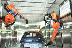 Taller de pintura de automóvil